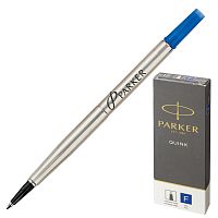 Стержень для ручки-роллера PARKER "Quink RB", металлический 116 мм, линия письма 0,5 мм, синий