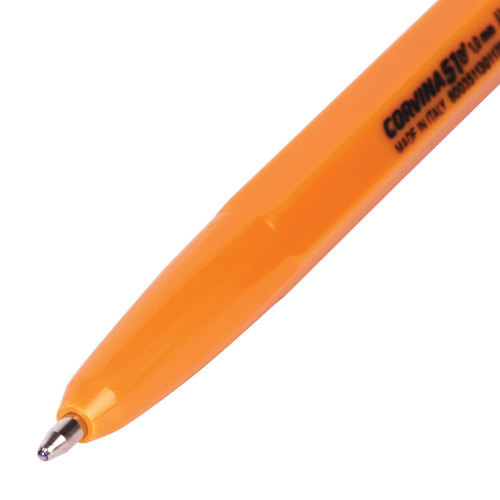 Ручка шариковая CORVINA (Италия) "51 Vintage", корпус оранжевый, линия письма 0,7 мм, синяя фото 3