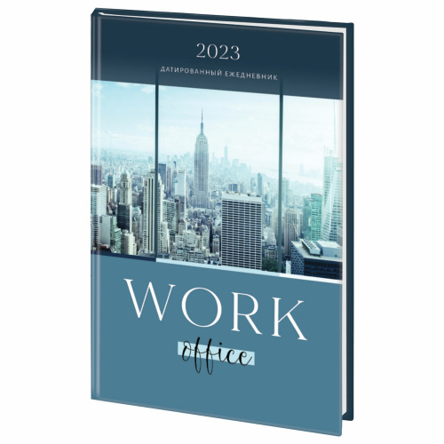 Ежедневник датированный на 2023 STAFF "New York", 145х215 мм, А5, ламинированная обложка