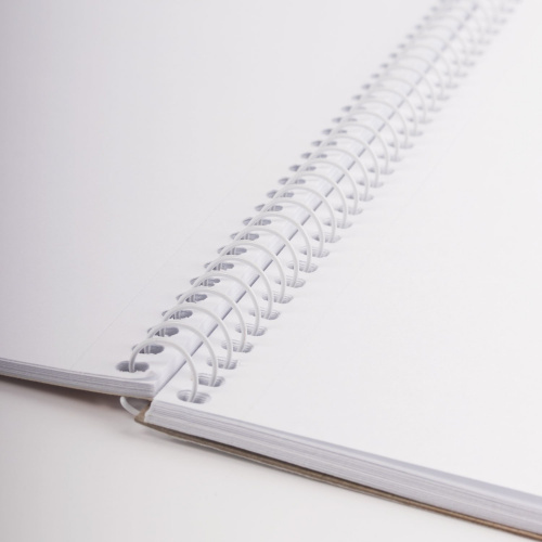 Скетчбук HATBER, белая бумага 100 г/м2, 210х297 мм, 40 л, спираль фото 5
