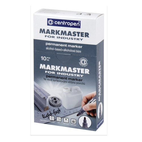 Маркер перманентный CENTROPEN "Marksmaster", для промышленной маркировки, черный фото 3
