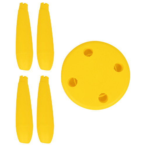 Табурет детский МАМОНТ, от 2 до 7 лет, безвредный пластик, желтый фото 8