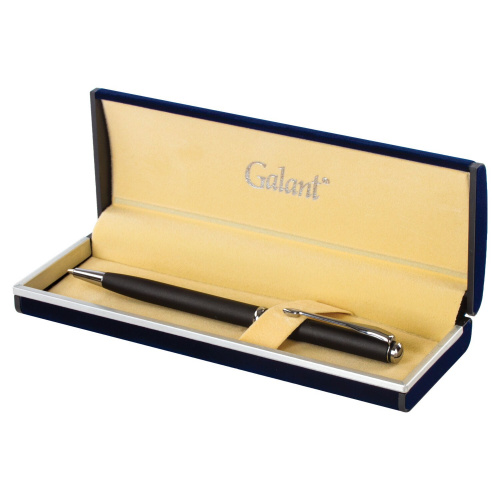Ручка подарочная шариковая GALANT "Arrow Chrome Grey", корпус серый, хромированные детали, синяя фото 7