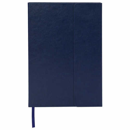 Ежедневник недатированный GALANT, А5, 148х218 мм, кожзам, магнитный клапан, 160 л., синий фото 2