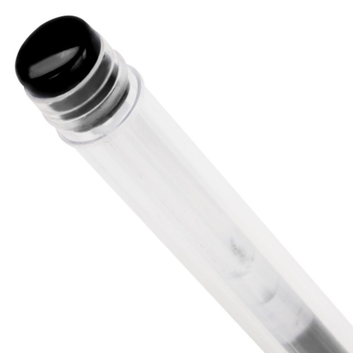 Ручка гелевая с грипом STAFF "EVERYDAY", корпус прозрачный, линия письма 0,35 мм, черная фото 6