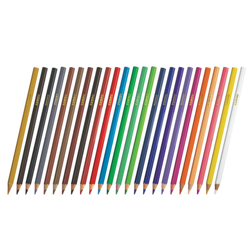 Карандаши цветные ГАММА "Классические", 24 цв., грифель 3,3 мм, шестигранные, металлический пенал фото 2