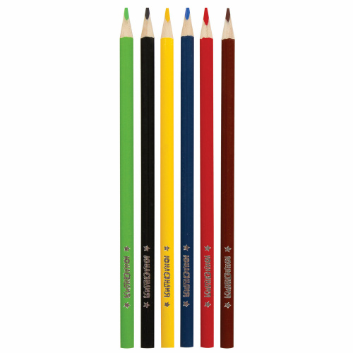 Карандаши цветные супермягкие ЮНЛАНДИЯ "ЭКЗОТИКА", 6 цветов, трехгранные, с раскраской фото 10