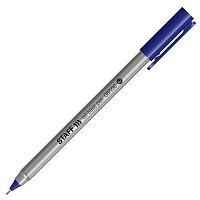 Ручка шариковая масляная STAFF EVERYDAY, трехгранная, корпус серый, синяя
