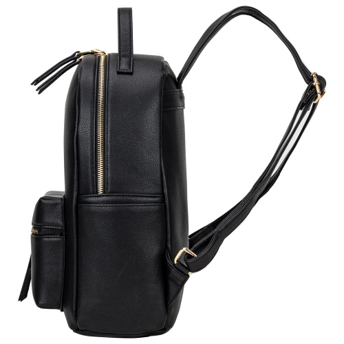 Рюкзак из экокожи BRAUBERG PODIUM, 34x25x13 см, женский, с отделением для планшета, черный фото 3