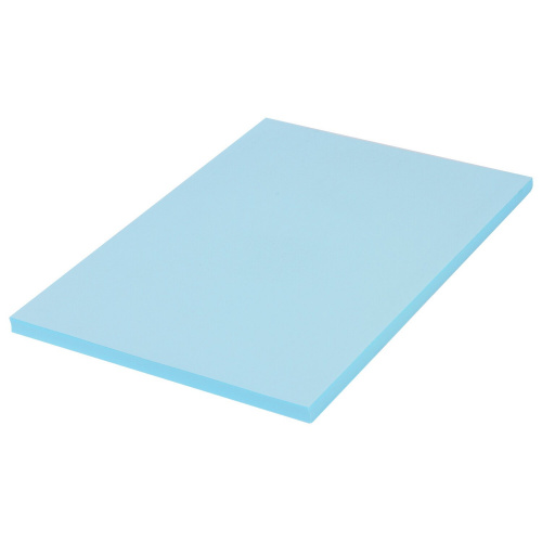 Бумага цветная BRAUBERG, А4, 80 г/м2, 100 л., пастель, голубая, для офисной техники фото 2