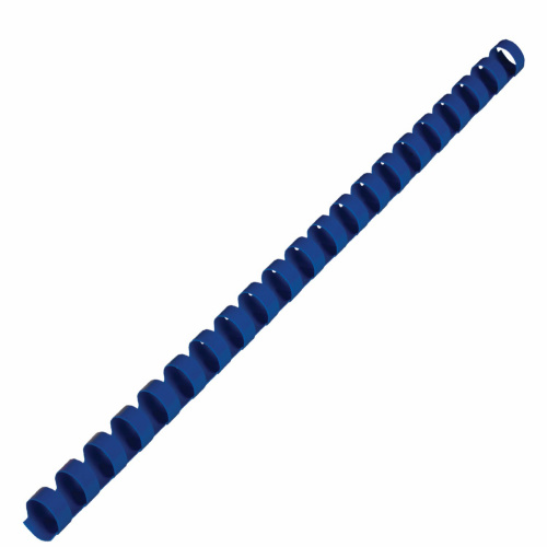 Пружины пластиковые для переплета BRAUBERG, 100 шт., 14 мм, для сшивания 81-100 л., синие фото 5