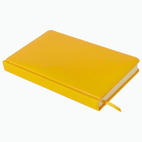 Ежедневник недатированный BRAUBERG, А5, 138х213 мм, под кожу, 160 л., желтый фото 10