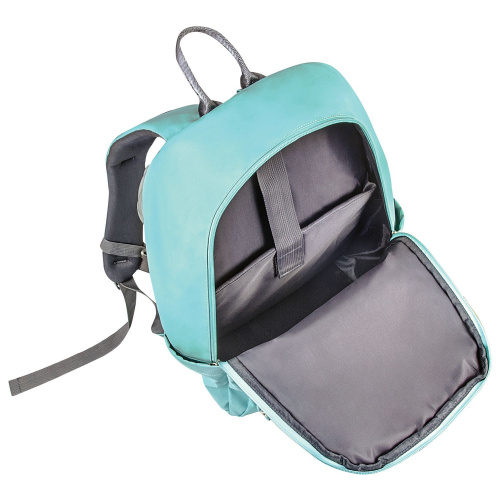 Рюкзак BRAUBERG LIGHT, 47х31х13 см, молодежный, с отделением для ноутбука, нагрудный ремешок, мятный фото 7