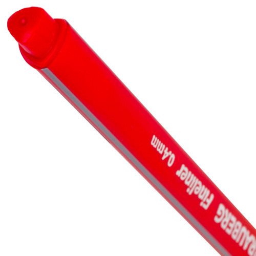 Ручка капиллярная (линер) BRAUBERG "Aero", трехгранная, линия письма 0,4 мм, красная фото 7