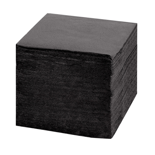 Салфетки бумажные 400 шт., 24х24 см, "Big Pack", черные, 100% целлюлоза, LAIMA, 115401 фото 2