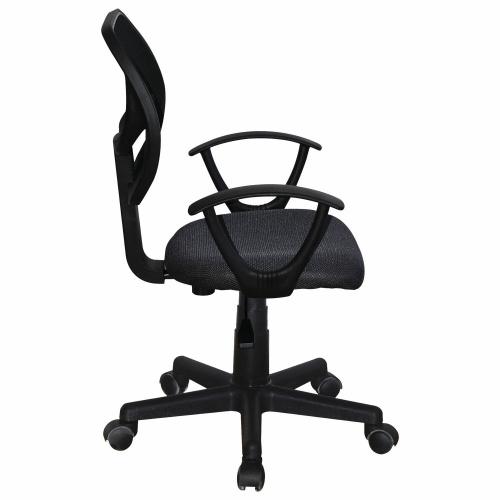 Кресло компактное BRABIX "Flip MG-305", ткань TW, серое/черное фото 2