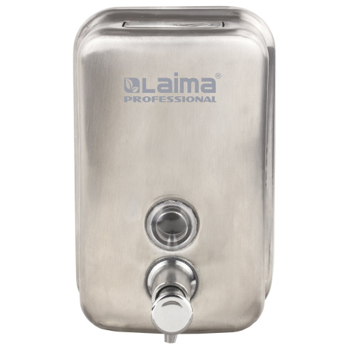 Диспенсер для жидкого мыла LAIMA PROFESSIONAL INOX, 0,5 л, нержавеющая сталь, матовый фото 8