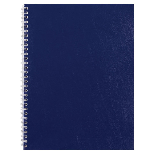 Тетрадь бумвинил STAFF, А5, 96 л., гребень, офсет №1, клетка, с полями, синий