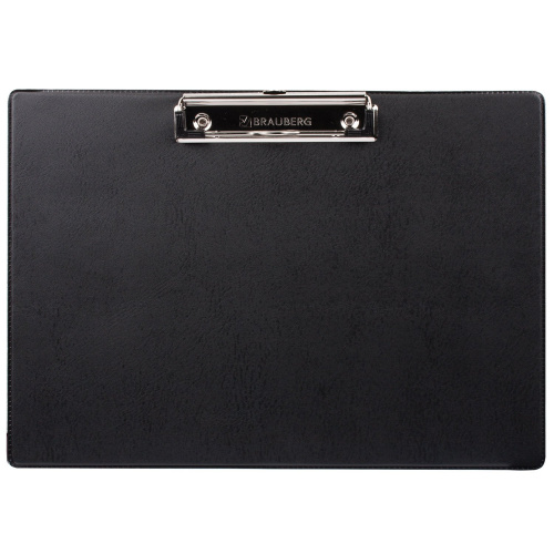 Доска-планшет BRAUBERG "NUMBER ONE ", А4, с прижимом, картон/ПВХ, горизонтальная, черная фото 2