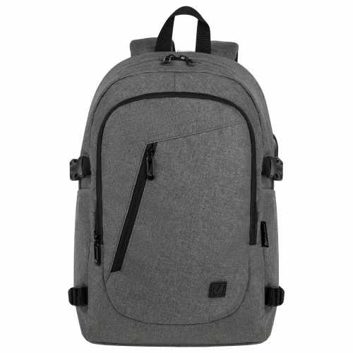 Рюкзак BRAUBERG URBAN универcальный, с отд. для ноутбука, USB-порт, Charge, серый, 46, 271655 фото 8
