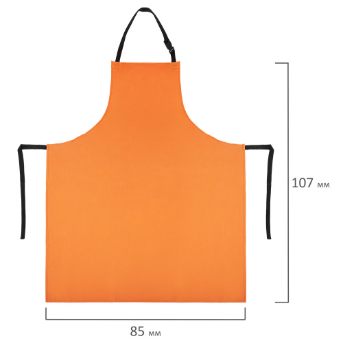 Фартук защитный из винилискожи ГРАНДМАСТЕР, объем груди 116-124, рост 164-176, оранжевый фото 6