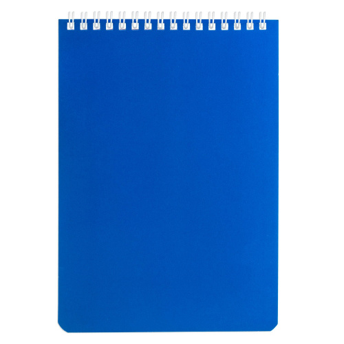 Блокнот BRAUBERG, А5, 146х205 мм, 60 л., гребень, перфорация на отрыв, лакированный, синий фото 5