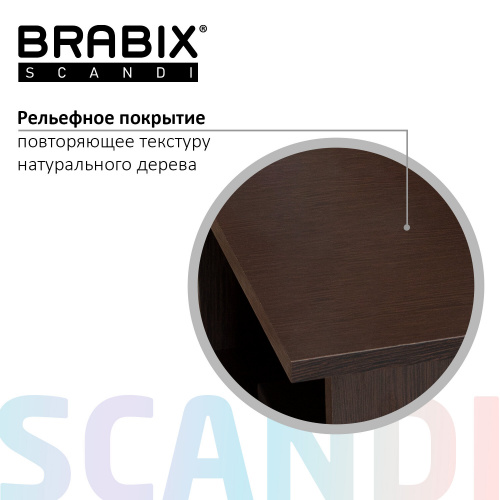 Стол письменный/компьютерный BRABIX "Scandi CD-016", 1100х500х750мм, 4 ящика, венге, 641893, ЦБ013707-3 фото 7