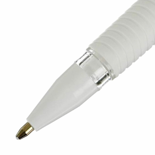 Ручка гелевая с грипом PENSAN "Neon Gel", БЕЛАЯ, узел 1 мм, линия письма 0,8 мм, 2290/12 фото 3