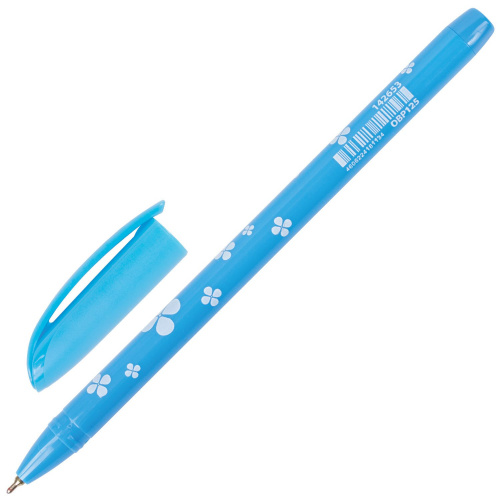 Ручка шариковая масляная BRAUBERG "FRUITY SF", с узором, линия письма 0,5 мм, синяя фото 8