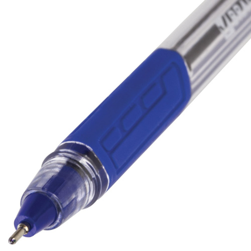 Ручка шариковая масляная с грипом BRAUBERG "Extra Glide GT", трехгранная, синяя фото 6