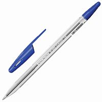 Ручка шариковая ERICH KRAUSE "R-301 Classic", корпус прозрачный, линия письма 0,5 мм, синяя