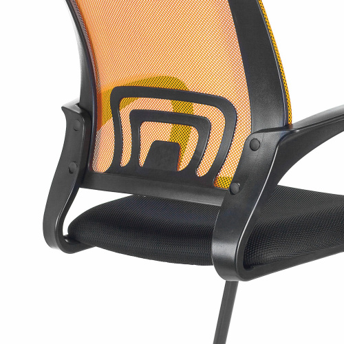 Кресло для приемных и переговорных BRABIX "Fly CF-100", оранжевое/черное фото 10
