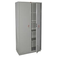 Шкаф металлический для документов КОНТУР КБС-10, 1850х880х390 мм, 90 кг, 2 отделения, сварной