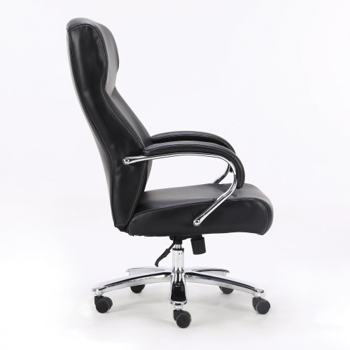 Кресло офисное BRABIX PREMIUM "Total HD-006", до 180 кг, экокожа, хром, черное фото 7