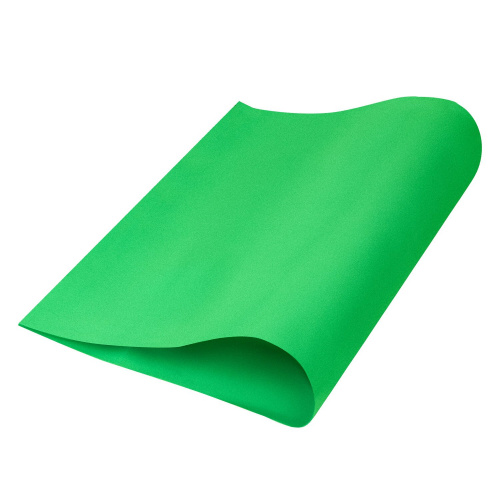 Пористая резина для творчества, 50х70 см, 1 мм, зеленая фото 3