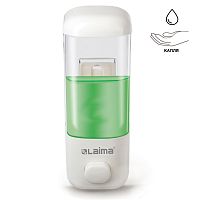 Диспенсер для жидкого мыла LAIMA, 0,5 л, белый, ABS-пластик