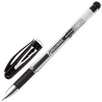 Ручка гелевая с грипом BRAUBERG "Geller", узел 0,5 мм, линия письма 0,35 мм, черная