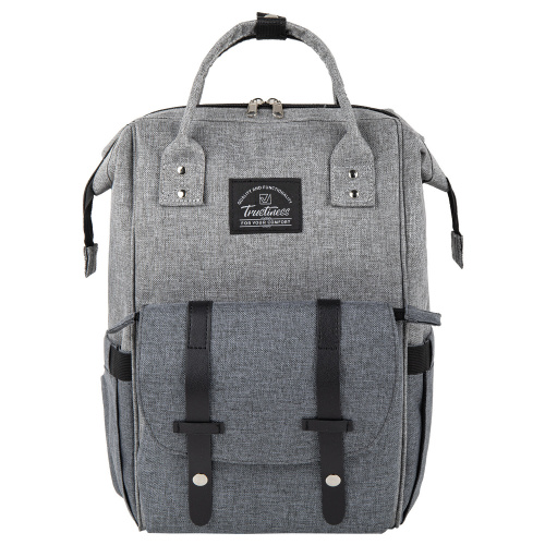 Рюкзак для мамы BRAUBERG MOMMY, 41x24x17 см, крепления для коляски, термокарманы, серый фото 5