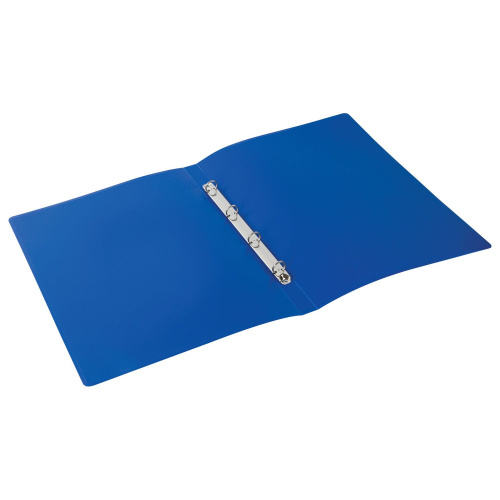 Папка на 4 кольцах BRAUBERG "Стандарт", А3, 30 мм, 0,8 мм, вертикальная, синяя фото 7