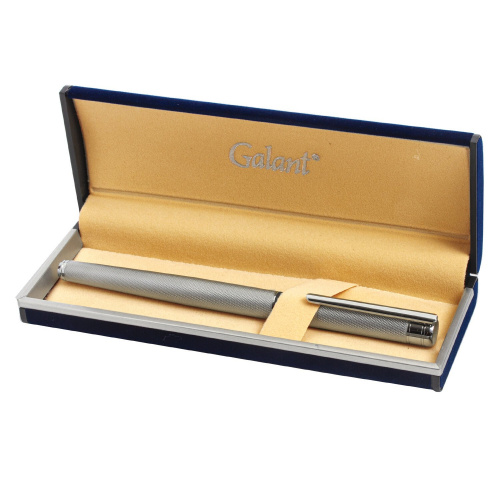 Ручка подарочная перьевая GALANT "SPIGEL", корпус серебристый, детали хромированные фото 10