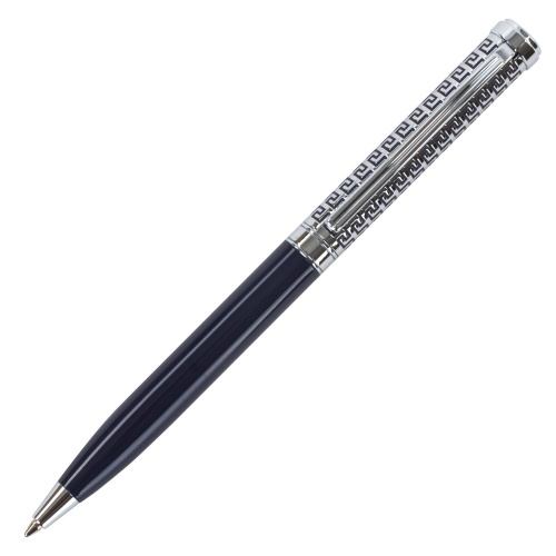 Ручка подарочная шариковая GALANT "Empire Blue", корпус синий с серебристым, синяя фото 10