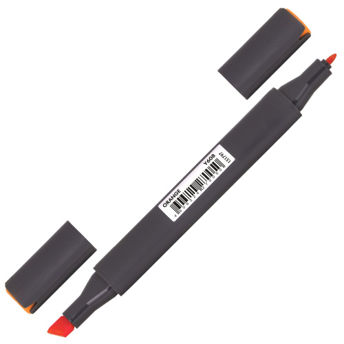Маркер для скетчинга двусторонний BRAUBERG ART CLASSIC, 1 мм-6 мм , оранжевый фото 9