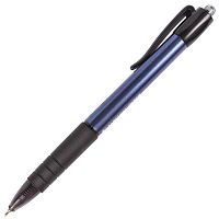 Ручка шариковая масляная автоматическая с грипом BRAUBERG "Trace", линия письма 0,35 мм, синяя