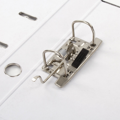 Папка-регистратор ОФИСМАГ, фактура стандарт, с мраморным покрытием, 50 мм, черный корешок фото 8