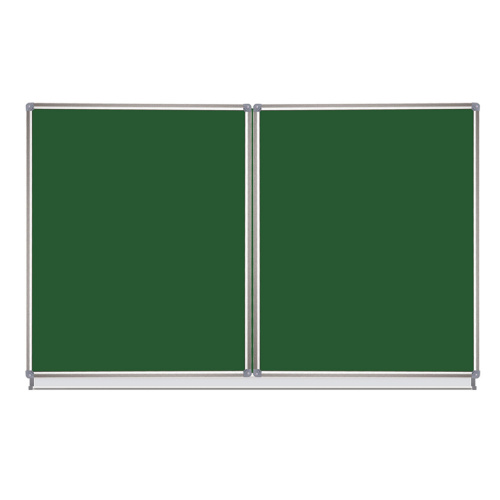 Доска для мела магнитная STAFF, 3-х элементная, 100х150/300 см, 5 рабочих поверхностей, зеленая фото 7