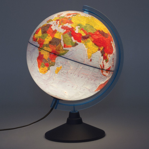 Глобус интерактивный физический/политический GLOBEN, диаметр 250 мм, с подсветкой фото 3