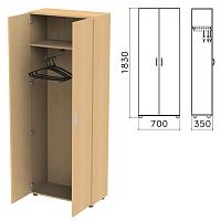 Шкаф для одежды "Канц", 700х350х1830 мм, цвет бук невский
