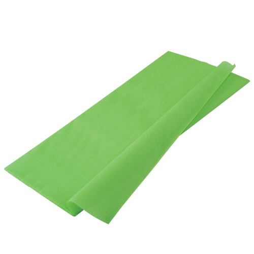 Бумага гофрированная (креповая) BRAUBERG, 32 г/м2, светло-зеленая, 50х250 см, в рулоне фото 3