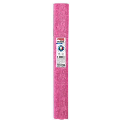 Бумага гофрированная BRAUBERG, 180 г/м2, насыщенно розовая, 50х250 см фото 4