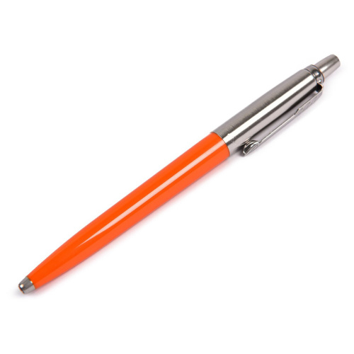 Ручка шариковая PARKER "Jotter Orig Orange", корпус оранжевый, детали хром, блистер, синяя фото 3
